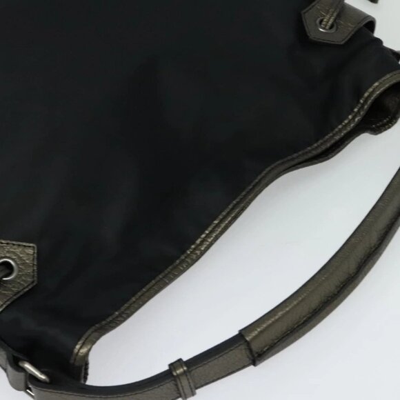 BURBERRY Shoulder Bag Nylon Black Auth BA3541 - Picture 8 of 16